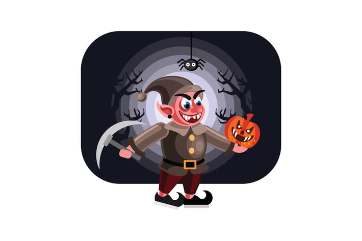 Evil Dwarf Halloween Character