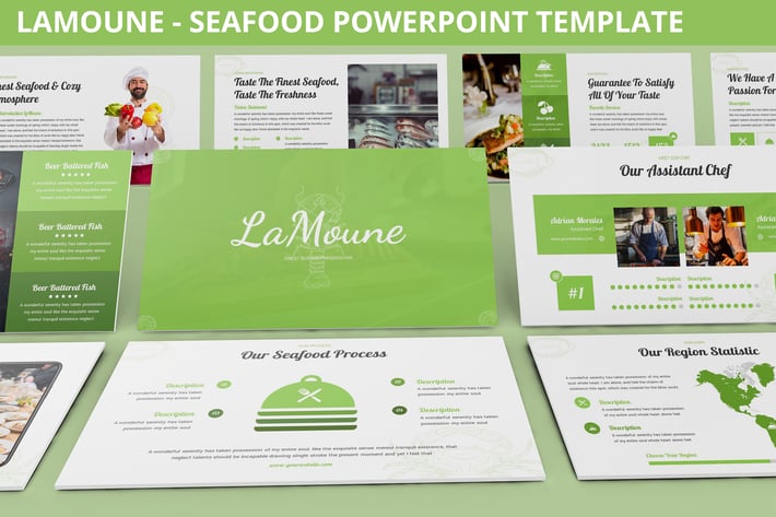 LaMoune - Seafood Powerpoint Template