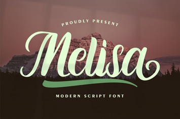 Melisa | Modern Script Font