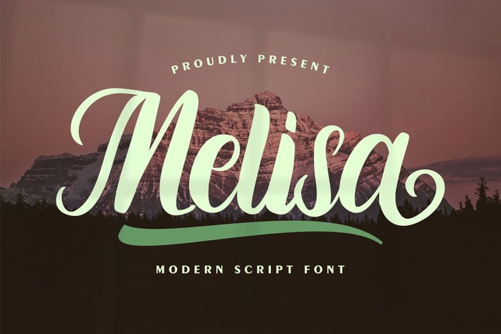 Melisa | Modern Script Font