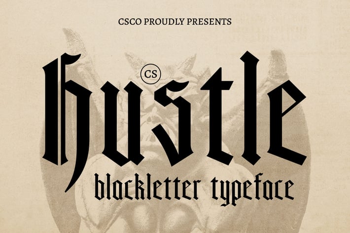 Hustle – Blackletter Font