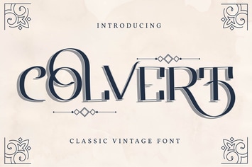 Colvert | Classic Vintage Font