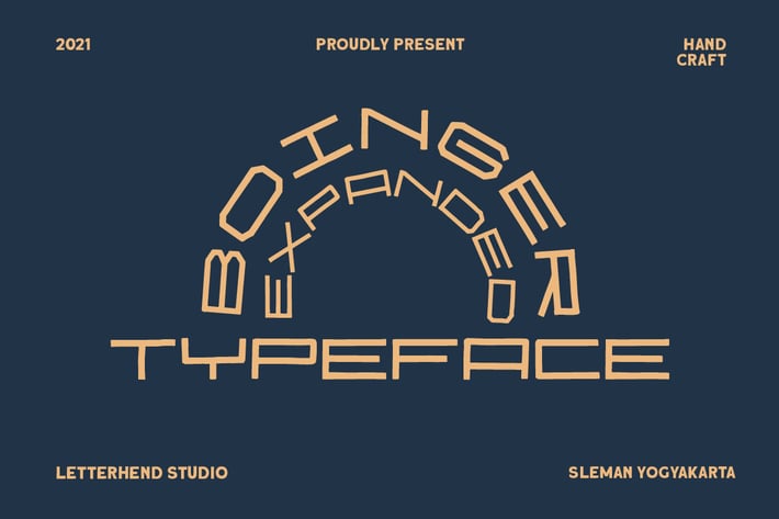 Boinger - Expanded Typeface