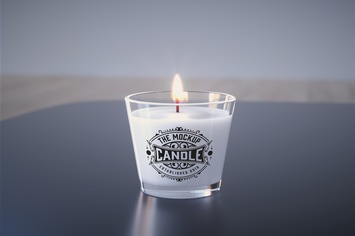 Glass  Candle Mockup