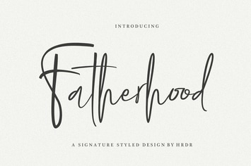 Fatherhood Modern Signature 
