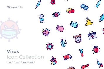 Virus Filled Icon
