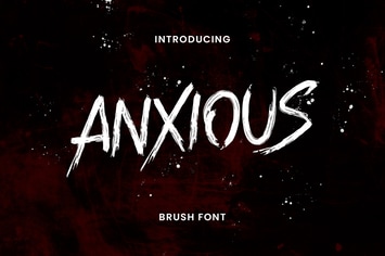 Anxious Brush Font