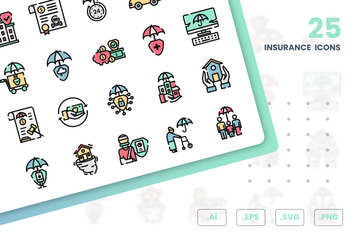 Insurance Icons Set
