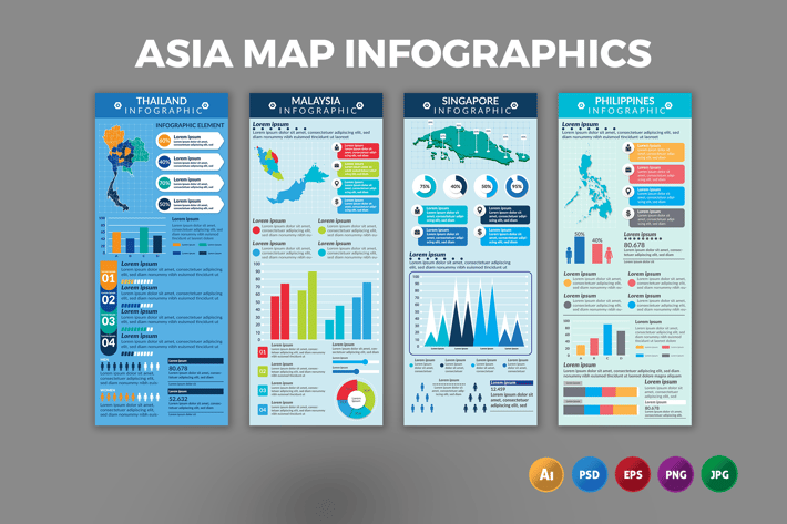 Asean Map – Infographics Design