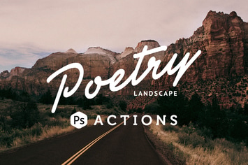 Poetry Landscape Photoshop Actions