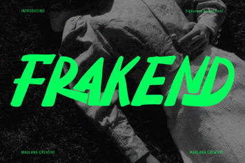 Frakend Handwritten Display Font