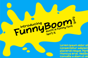 FunnyBoom font, such a funny font.