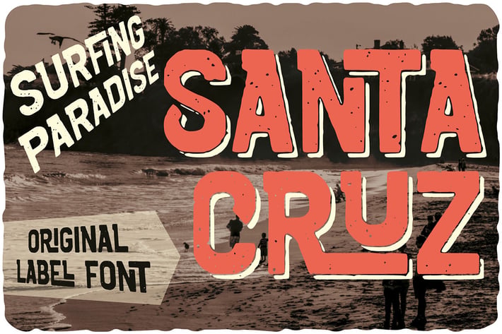 Santa Cruz Retro Label Font