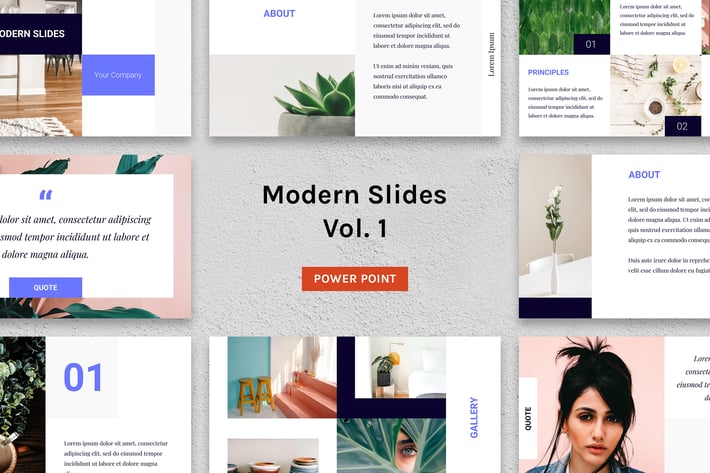 Modern Slides (Vol.1) – Powerpoint Template
