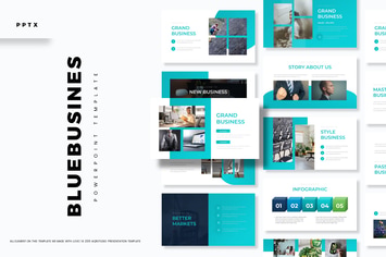 Blue Busines - Powerpoint Template