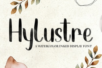 Hylustre - Watercolor Inked Display