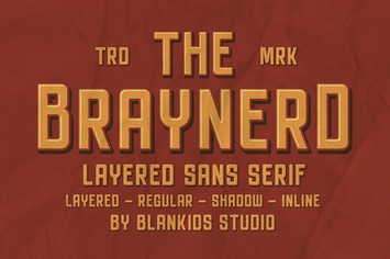 Braynerd - Layered Sans Serif