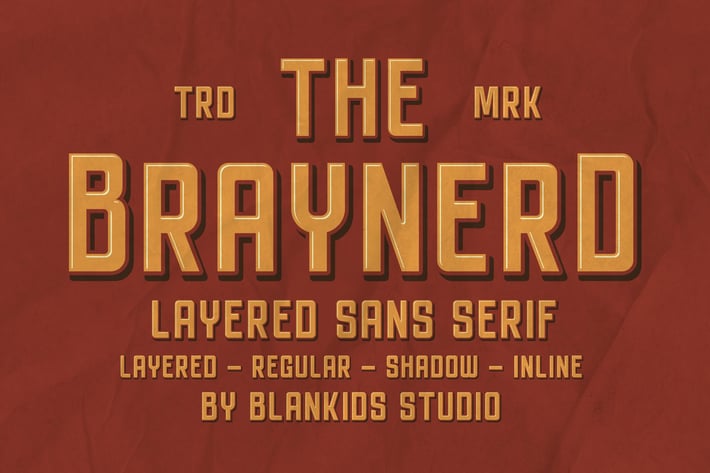 Braynerd - Layered Sans Serif
