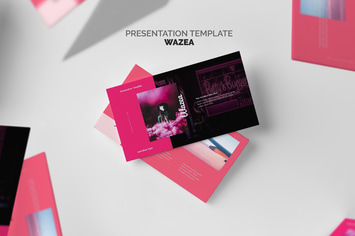 Wazea : Pink Gradient Color Tone Keynote