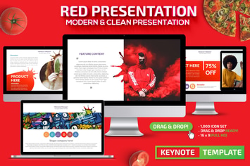 Red Powerpoint Presentation Template