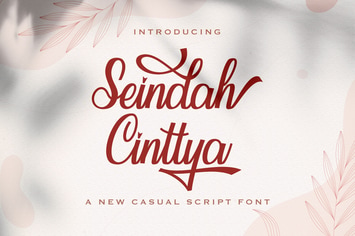Seindah Cinttya - Casual Script Font