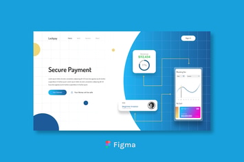 Lockpay - Secure Payment Header Design Figma