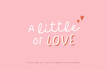 A Little of Love Font and Dingbats