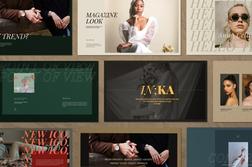 Iconic - Lookbook Fashion Powerpoint Templates