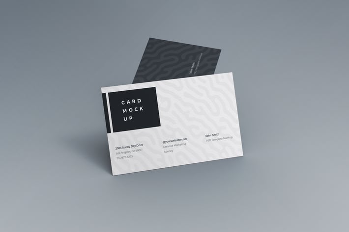 Elegant Business Card Mockup PSD Template