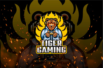 Tiger E-Sport and Sport Logo Template