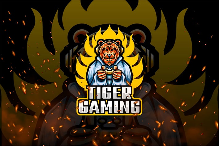 Tiger E-Sport and Sport Logo Template