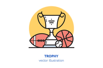 Trophy vector illustration