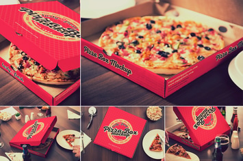 Pizza Packaging Mockups