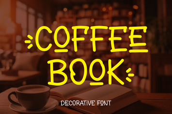 Coffee Book - Simple Decorative Font