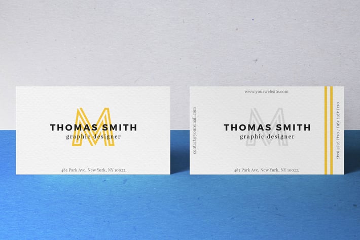 Realistic Business Card Mock-Up