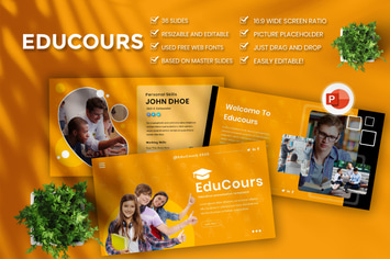 Educourse Business PowerPoint Templat