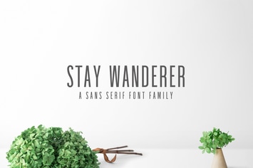 Stay Wanderer Sans Serif Font Family Pack