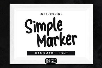 Simple Marker Font