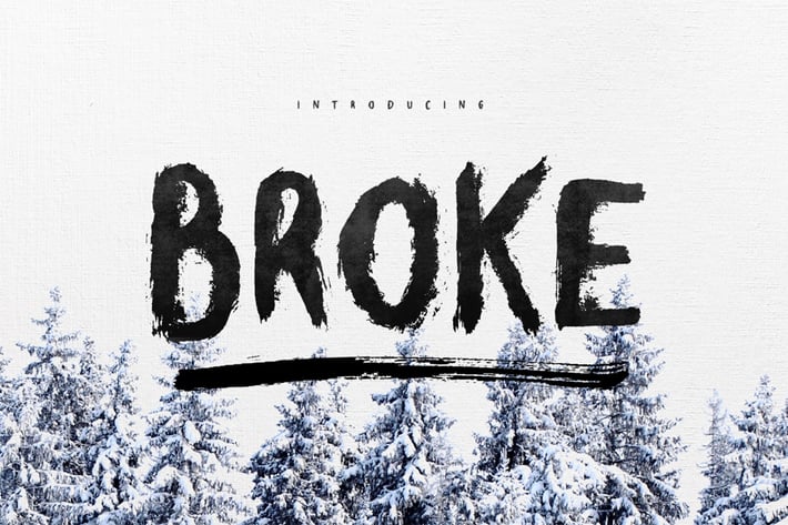 Broke Typeface