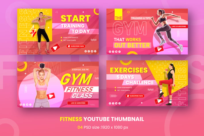 Gym Fitness Youtube Thumbnail