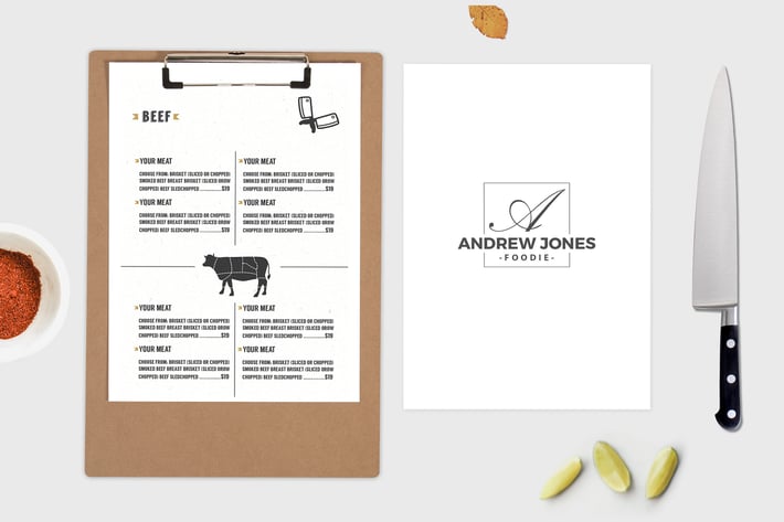 Food Menu Mock Up Vol 03