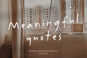 Meaningful Quote Font