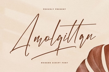 Amolqittan Modern Script Font