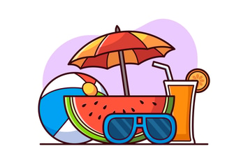 Summer Element Illustration