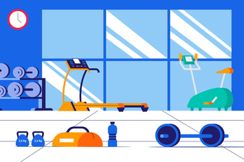 Gym - Background Illustration