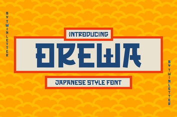 OREWA - Japanese style font