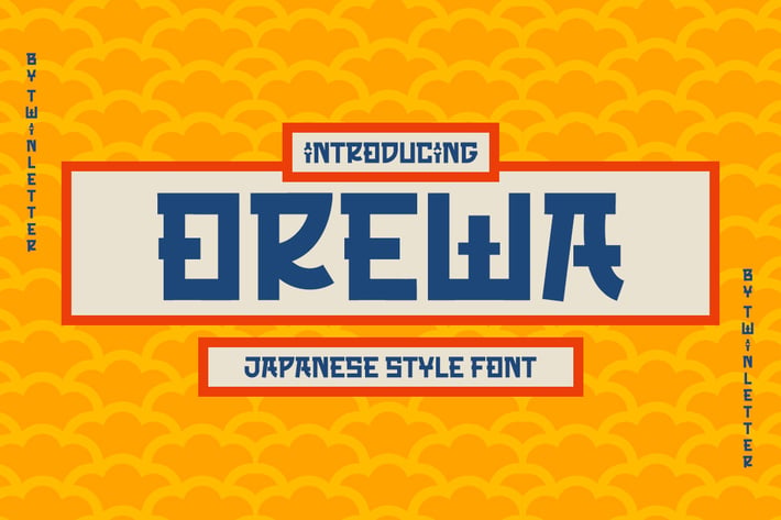 OREWA - Japanese style font