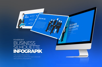 Silhouette Infograpik PowerPoint Presentation
