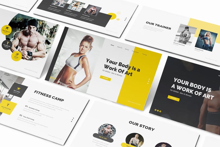 Gym and Fitness Keynote Presentation Template