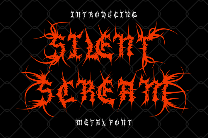 Silent Scream - Metal Font